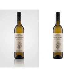 Recorte profesional de botella de vidrio con fondo eliminado para catálogo online