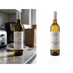 Eliminación de fondo para botella de producto con acabado limpio para e-commerce