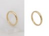 Edición de imagen de anillo dorado simple sobre fondo blanco sin sombra