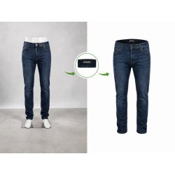 Hollowman Bildbearbeitung für Jeans mit sichtbarem Innenlabel für E-Commerce
