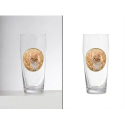 Produktbild eines personalisierten Bierglases auf weißem Hintergrund