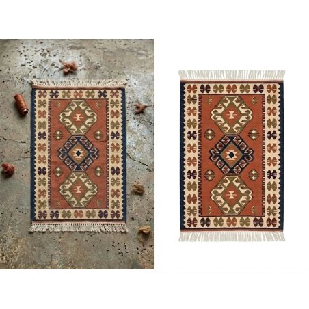Carpet background removal before and after on floor setting with clean isolated result