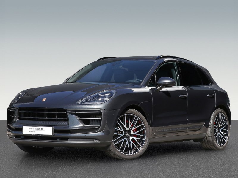 Schwarzes Oberklassefahrzeug in Front-Seitenansicht zur professionellen Hintergrundentfernung.